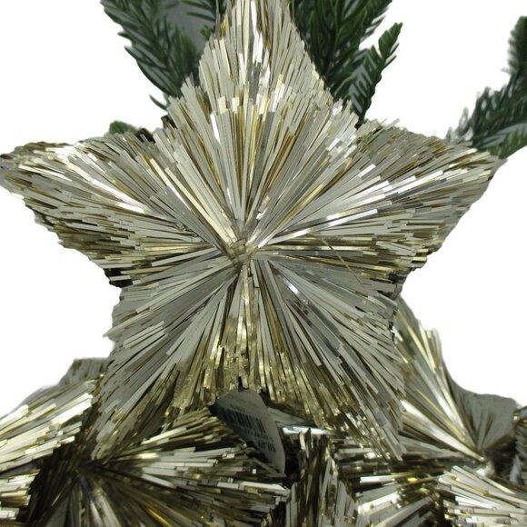 Target Wondershop GOLD Tinsel Stars Christmas Tree Ornaments Set Of 8 Lot NWT - Picture 4 of 7